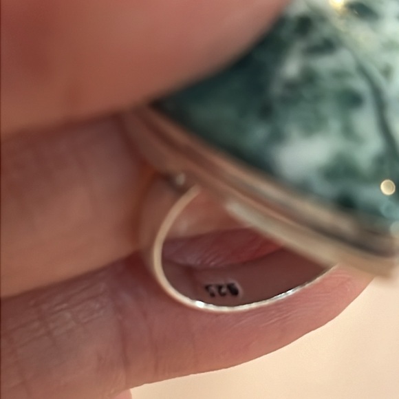#571 Tree Agate Handcrafted Ring Size 5.5 NWOT - Picture 9 of 16